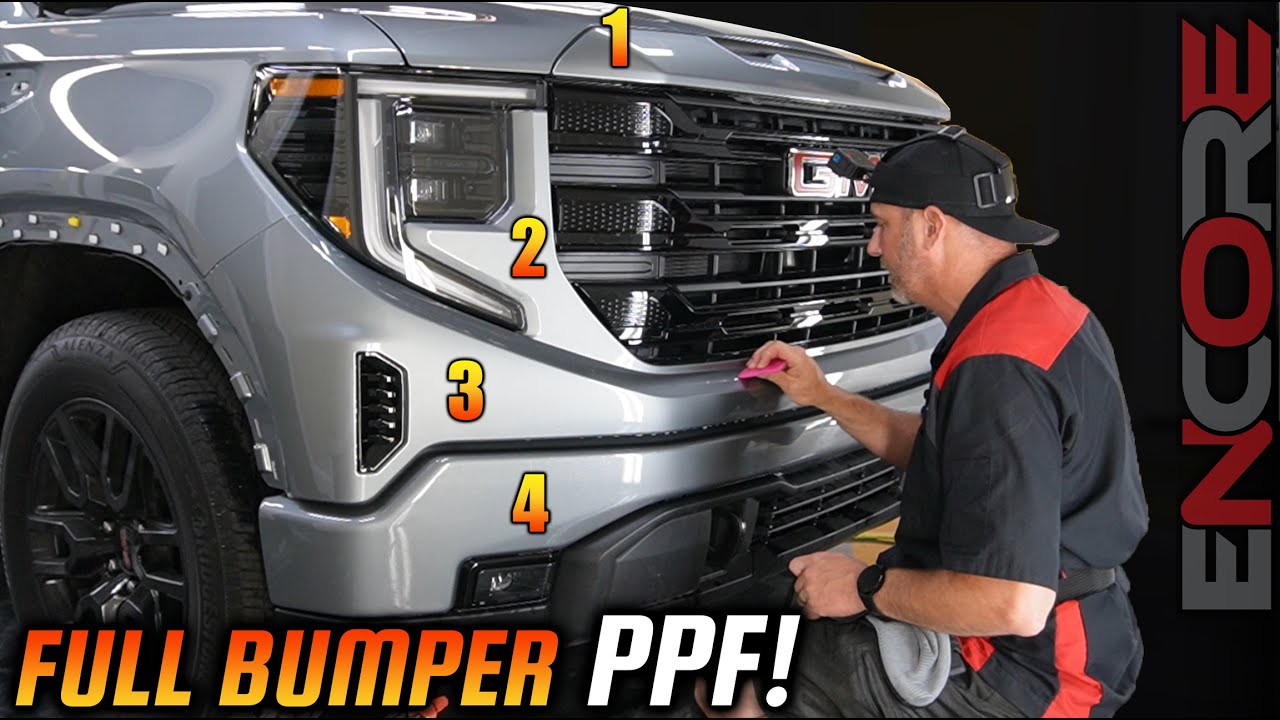 GMC Sierra Bumper Paint Protection Film Install | Truck PPF Tutorial