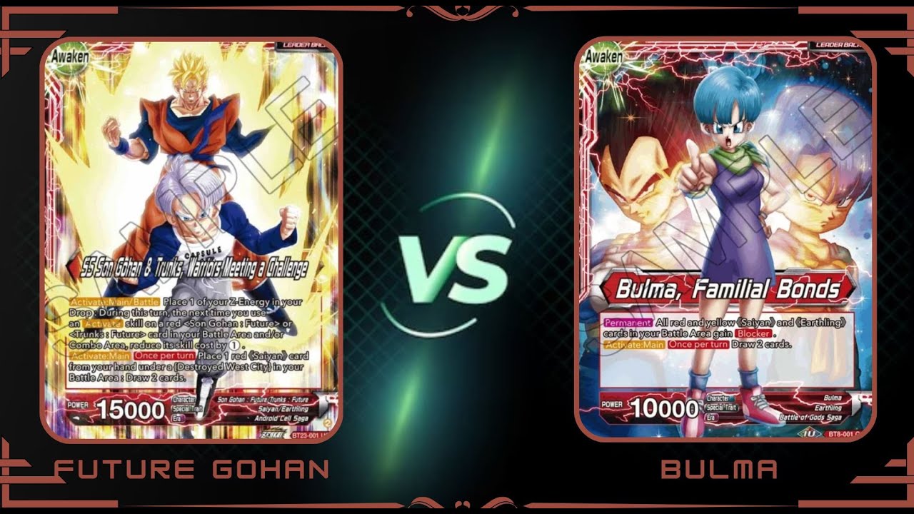 Future Gohan vs Bulma : Dragon Ball Super Masters Set 24 Locals