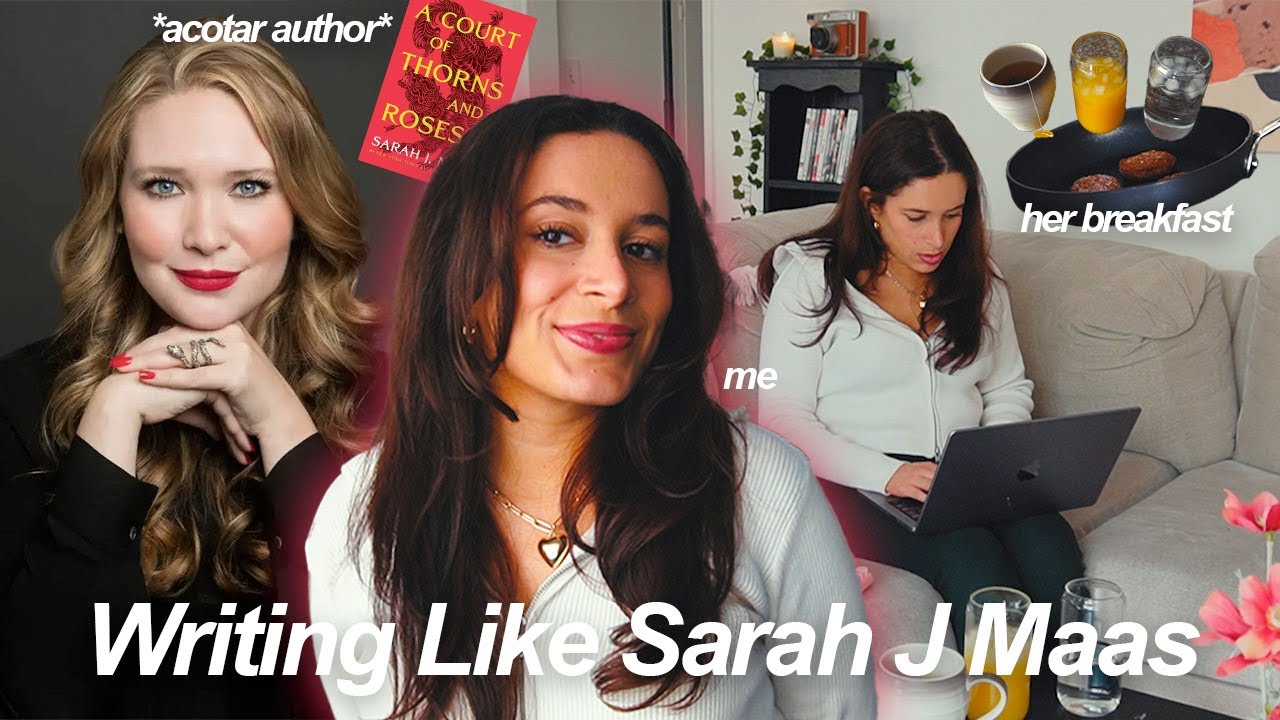 I Tried Writing like Sarah J Maas ❤️ testing authors' writing routines