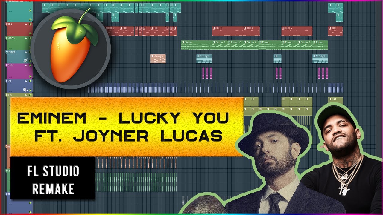 EMINEM FT. JOYNER LUCAS - LUCKY YOU INSTRUMENTAL | FL STUDIO REMAKE | FREE FLP