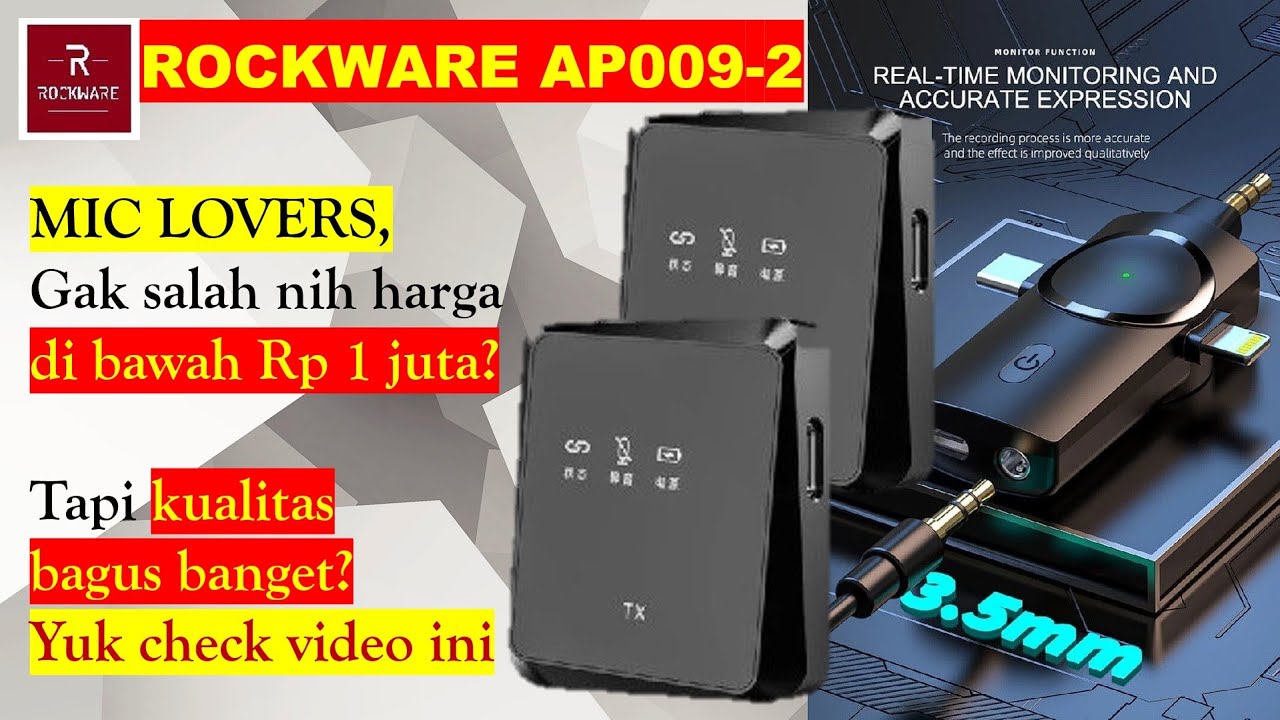 [REVIEW] RockWare AP 009-2 Kualitas mantap bagus, harga di bawah 1 juta? Yuk check video ini