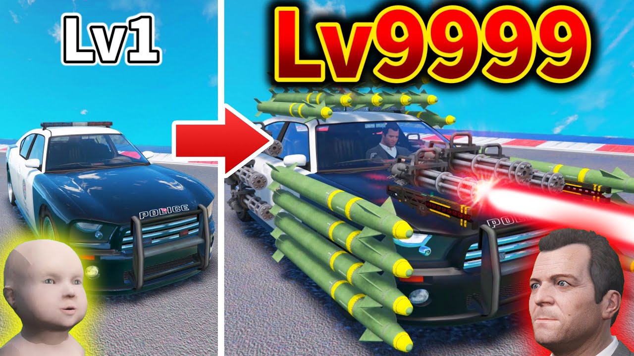 【GTA5】チートを使って警察をLv9999にして最強にしたら犯人を大量逮捕できるのか？警察チャレンジ【Mrすまない】【グラセフ】