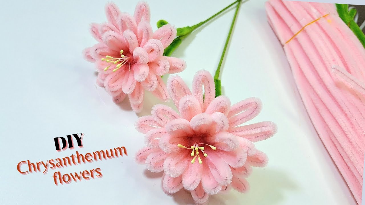 DIY Pink Pipe Cleaner Flower Tutorial – Easy Floral Craft for Beginners