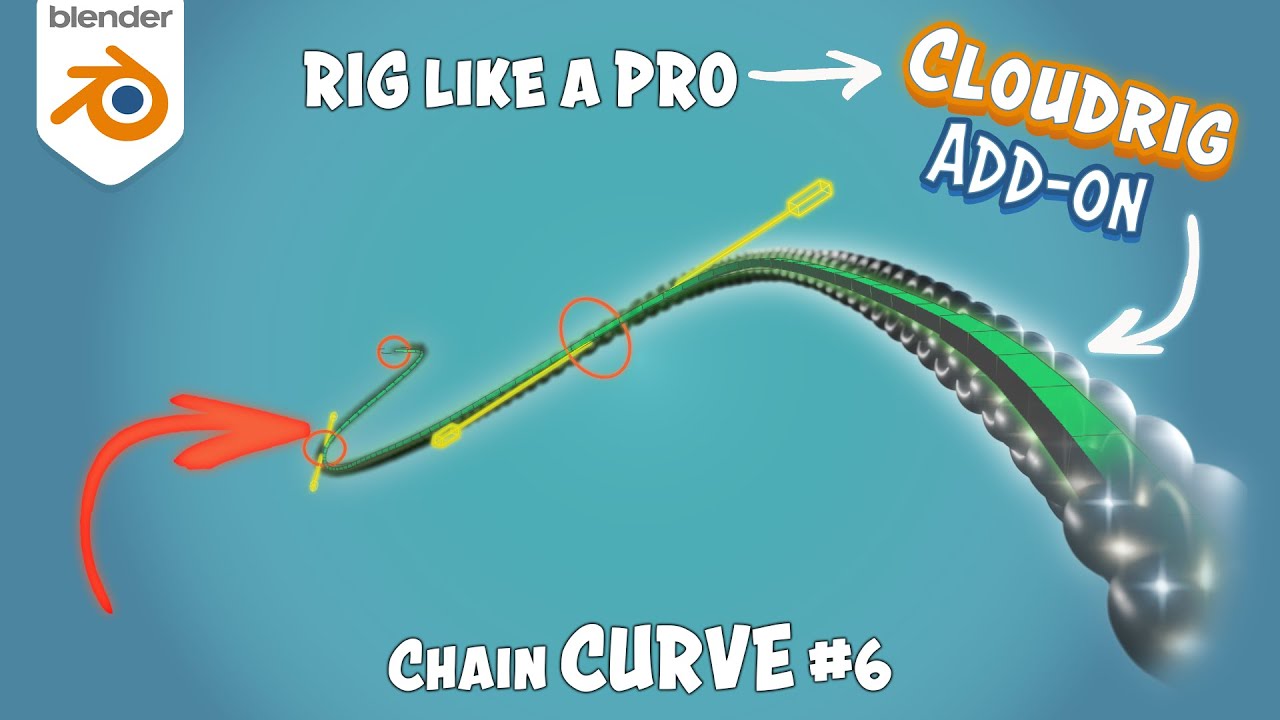 RIGGER une CHAINE, Des PARTICULES (et plus) ! | Cloudrig - Curve #6 | Tuto (FR)