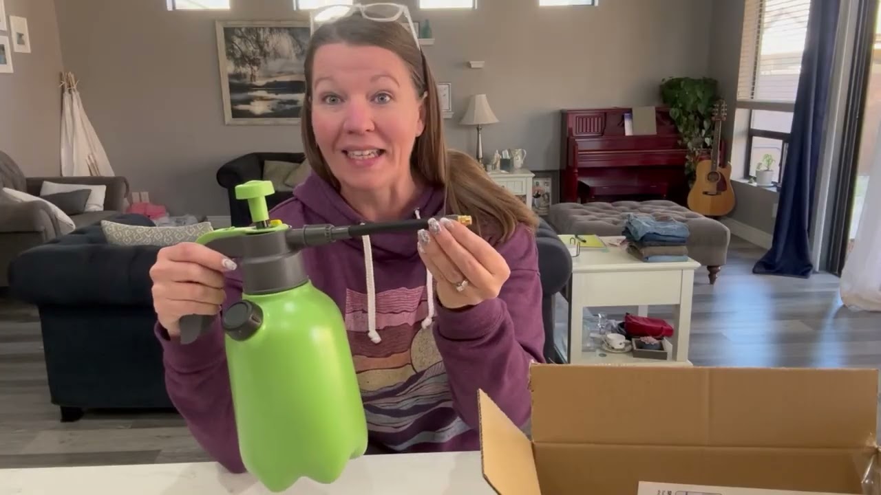 Unbox Hand Pump Sprayer Flexible Nozzle
