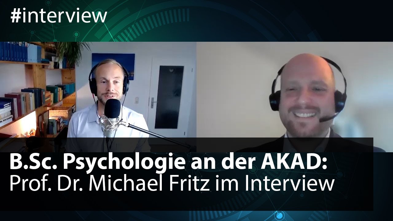 Fernstudium Psychologie an der AKAD: Prof. Dr. Fritz über Voraussetzungen, Inhalte & Psychotherapie