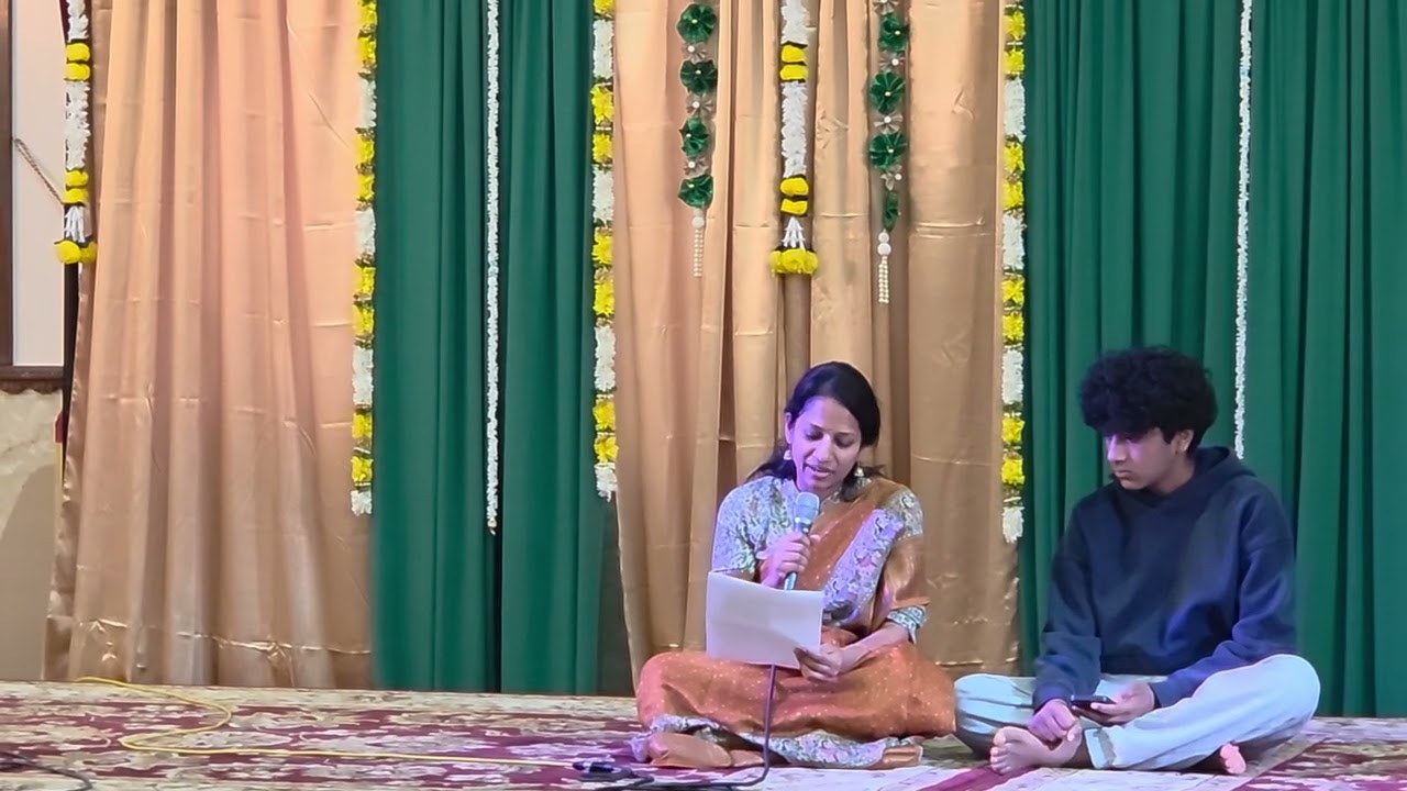 Ramani mataji offering on the occasion of Harivilas Maharaj 80th birthday 