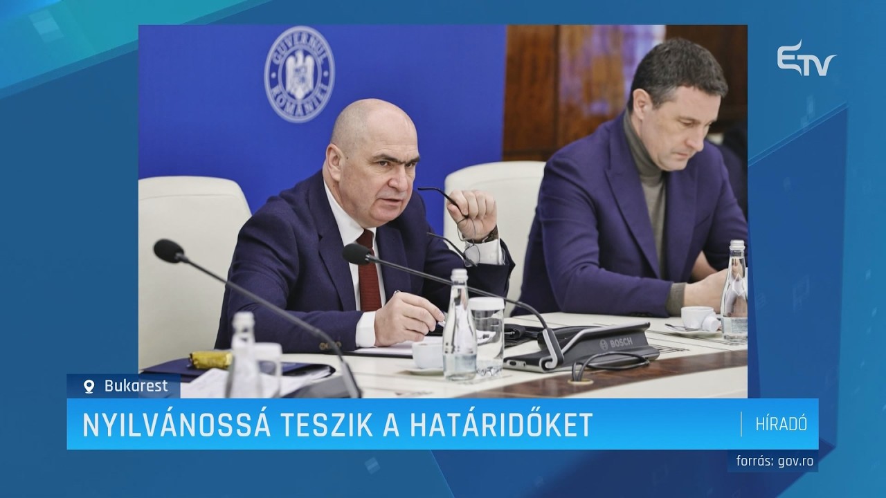 Nyilvánossá teszik a fejlesztési határidőket – Erdély TV