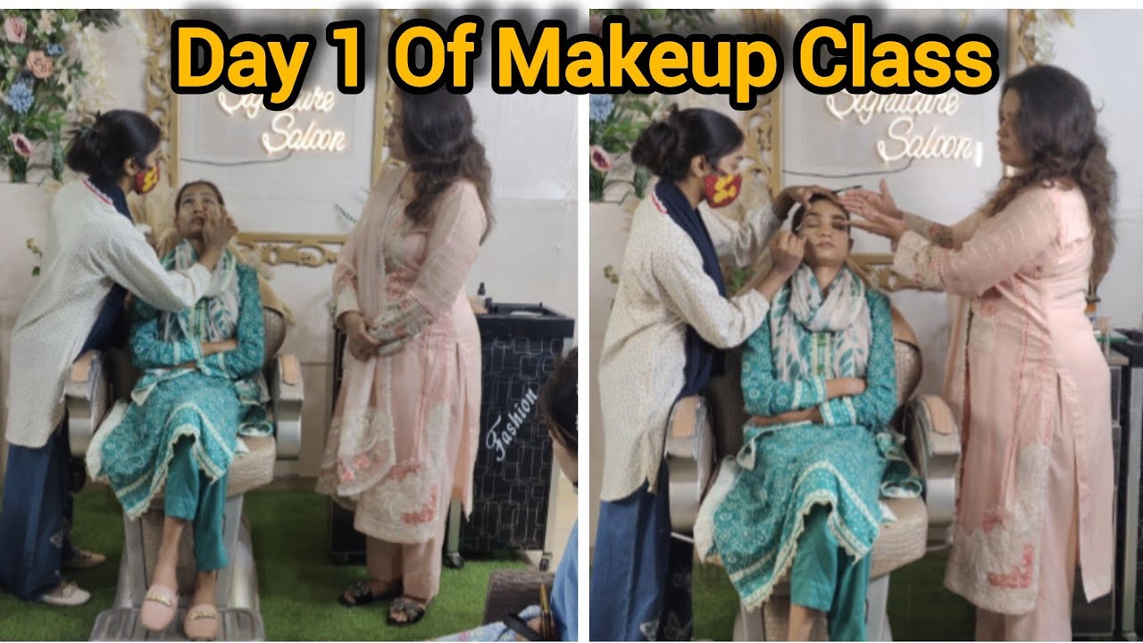 Makeup Class Day 1 |Sharry Signature Saloon |Full Tutorial #makeupclassday1