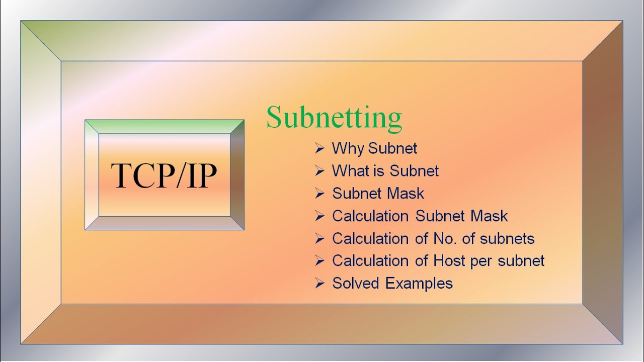Subnetting and Subnet Mask