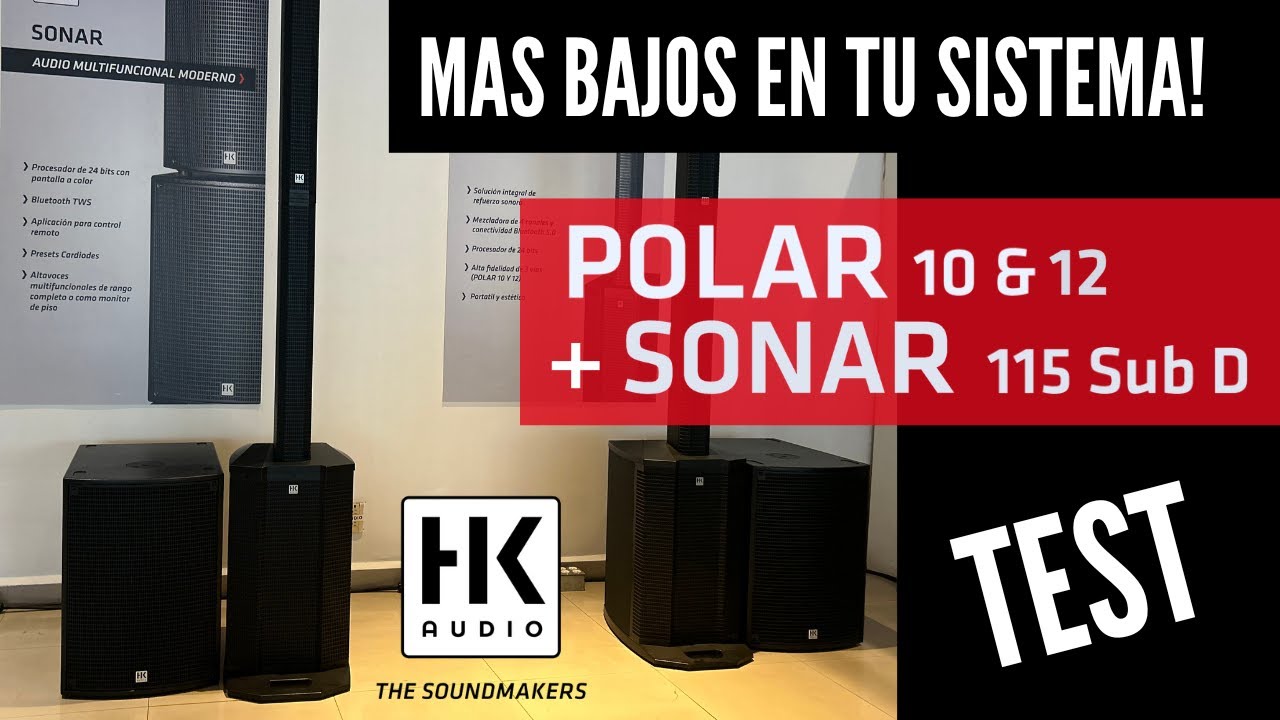 HK AUDIO POLAR AGREGAMOS LOS SUBWOOFERS HK SONAR 115 SUB D