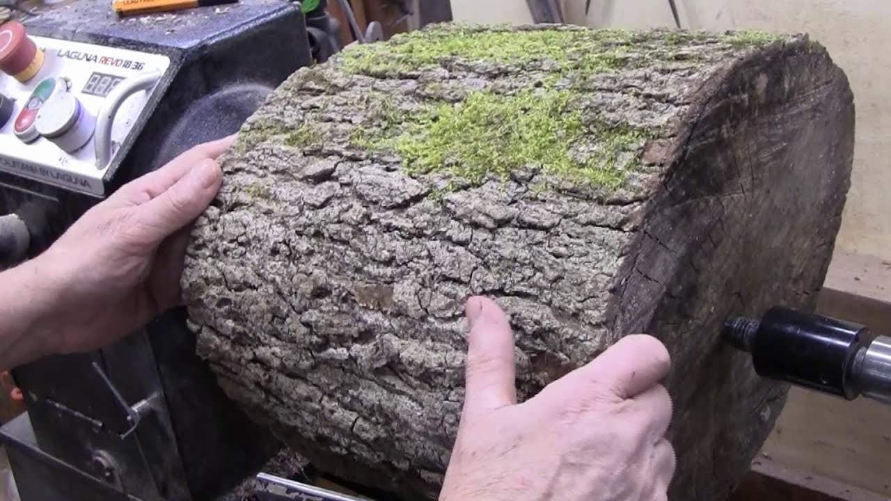 Wood Turning  Large Sweet Gum Planter Box From a Log
