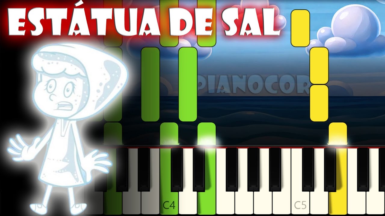 Estátua de Sal - 3 Palavrinhas | Tutorial de Piano | Karaoke
