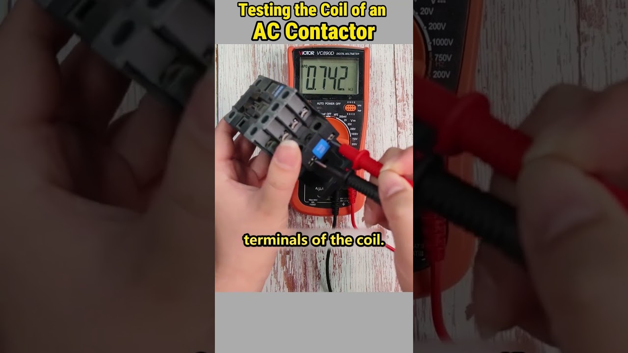 How to Test Coil on AC Contactor #howto #electrical #contactor