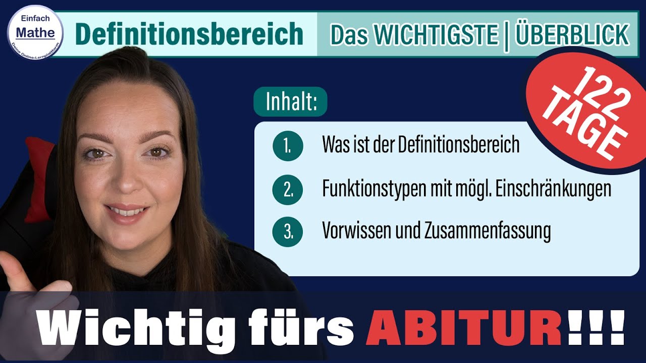 Definitionsbereich | Überblick mit allem | Bruch, Wurzel, ln etc