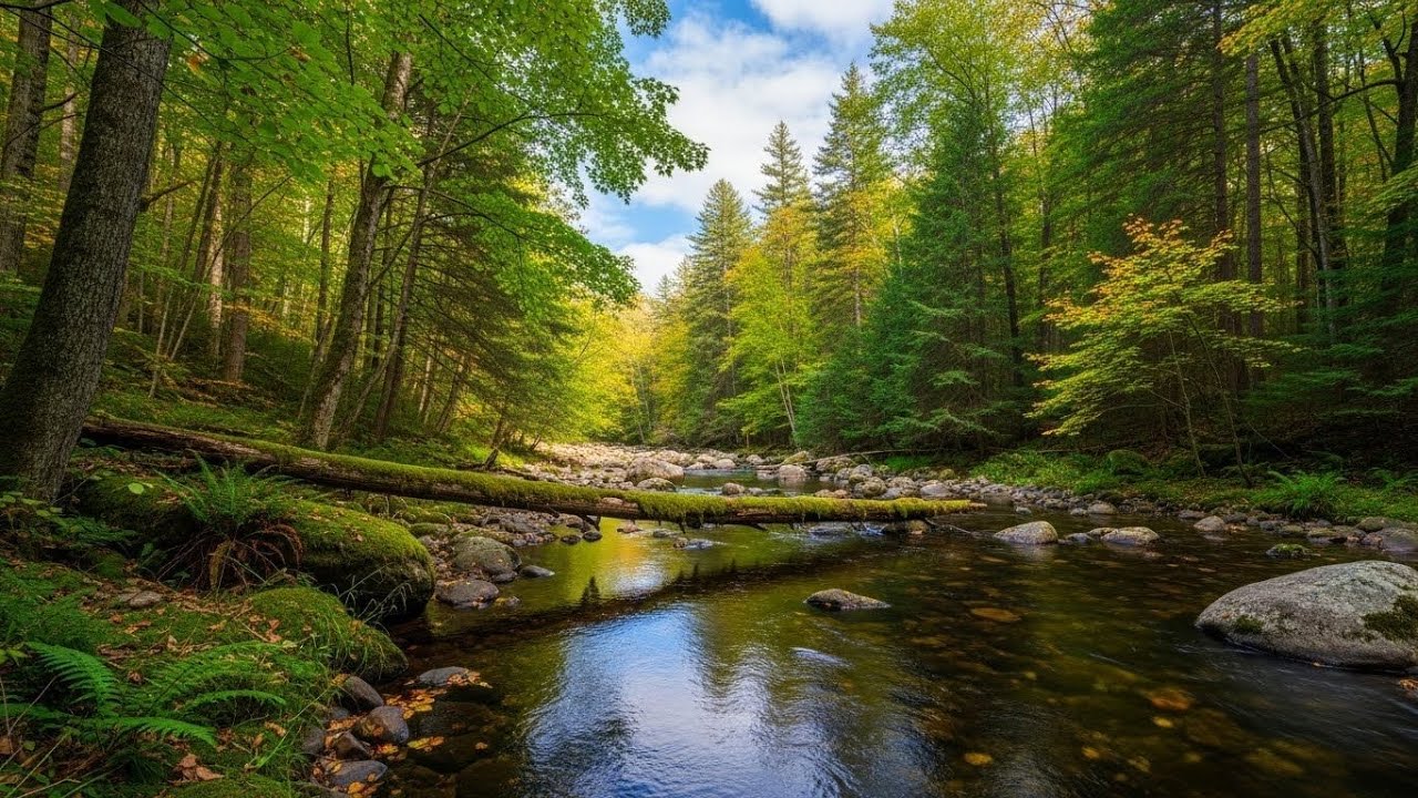 River Ambience 🌿 Soothing Flowing Water Sounds for Meditation and Deep Sleep #589