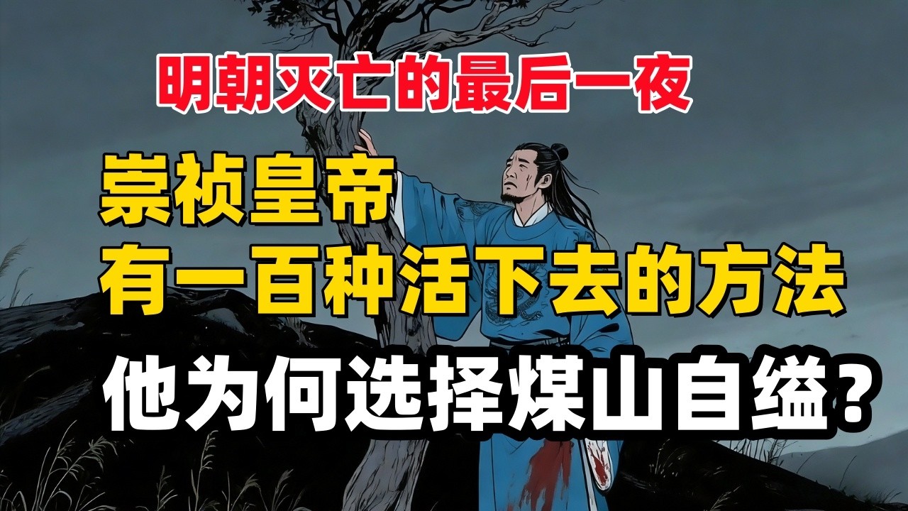 崇祯：历史上最硬气的皇帝！为何宁可煤山自尽，也不学刘禅、溥仪跪着活？