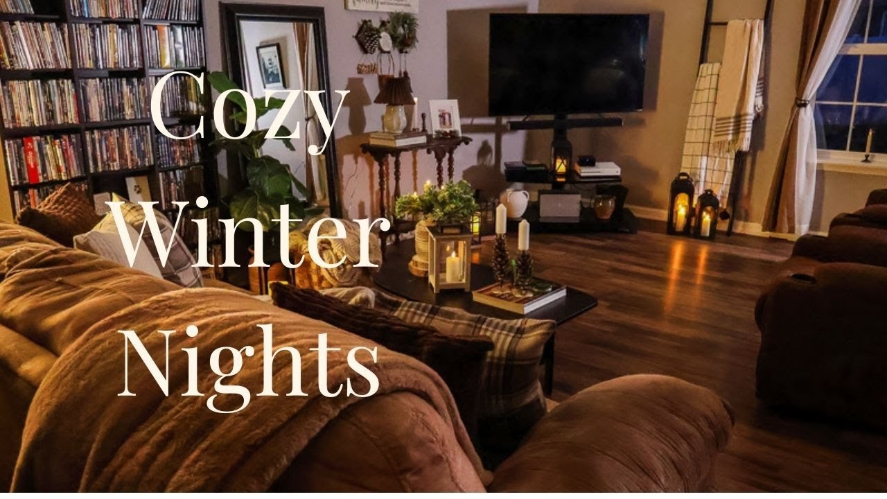 WINTER LIVING ROOM DECOR | COZY NEUTRAL STYLE