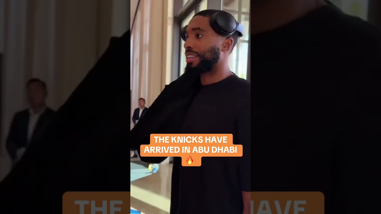 The Knicks arrived in Abu Dhabi this morning for the start of their preseason! 🔥(video via nba/X)