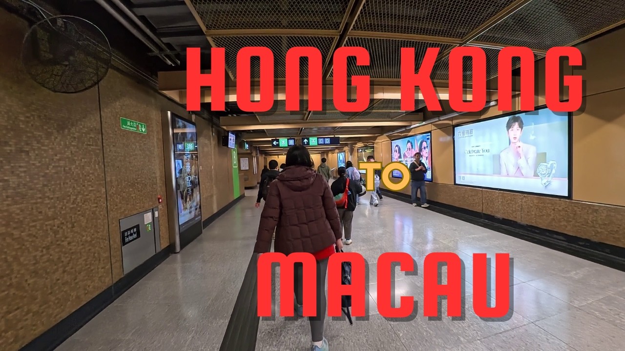 Hong Kong to Macau by ferry / Vlog 2026  Walking tour