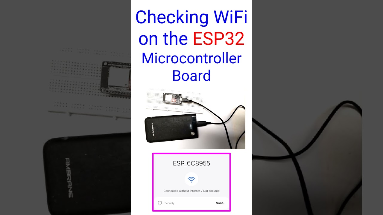 Checking WiFi on the ESP32 Microcontroller Board