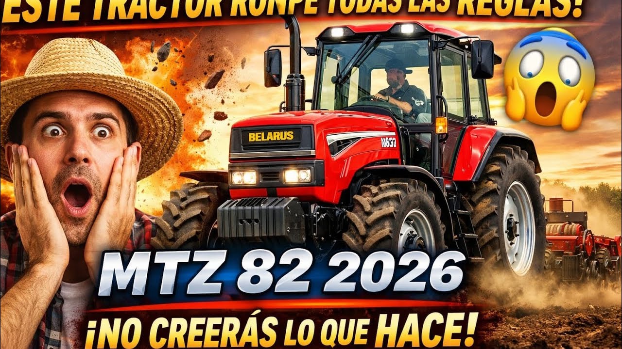 MTZ BELARUS 82 2026 😱 ЛЕГЕНДА ВЕРНУЛАСЬ! НОВЫЙ ДИЗАЙН, МОЩНОСТЬ И ЦЕНА ВЗОРВАЛИ РЫНОК 🚜🔥
