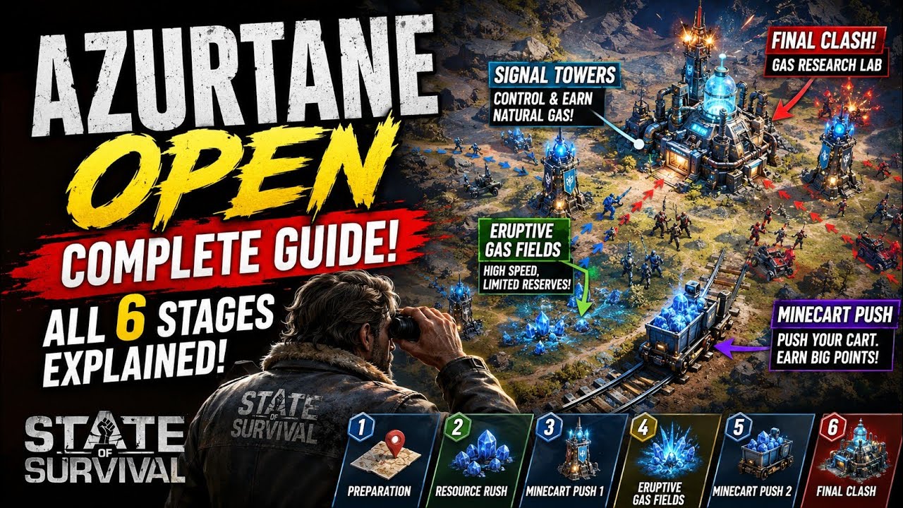 State of Survival Azurtane Open Guide: ALL 6 Stages Explained + Best Strategy!