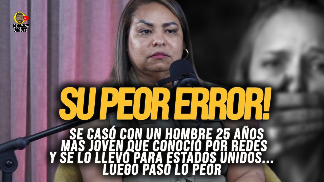 SE CASÓ CON UN HOMBRE 25 AÑOS MÁS JOVEN QUE CONOCIÓ POR REDES! SE LO LLEVÓ PARA USA Y PASÓ LO PEOR