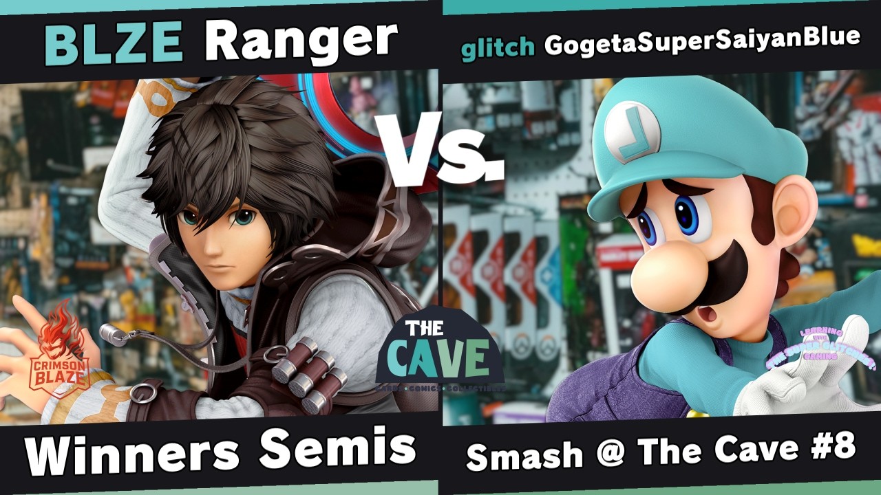 Smash @ The Cave 8 - Ranger (Shulk) vs GogetaSuperSaiyanBlue (Luigi) - Winners Semis