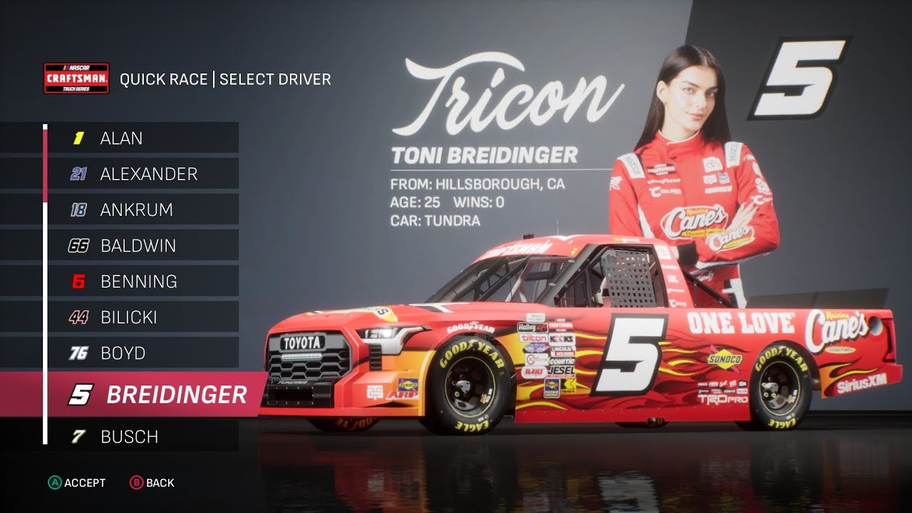 Nascar 25 - Toni Breidinger - Las Vegas