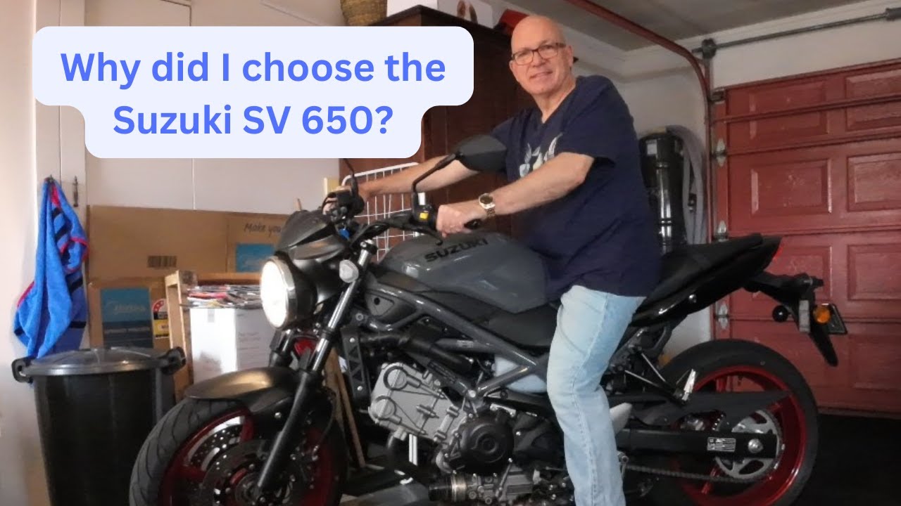 I ride the Suzuki SV650 for the first time at the age of 62. Let me tell you why.