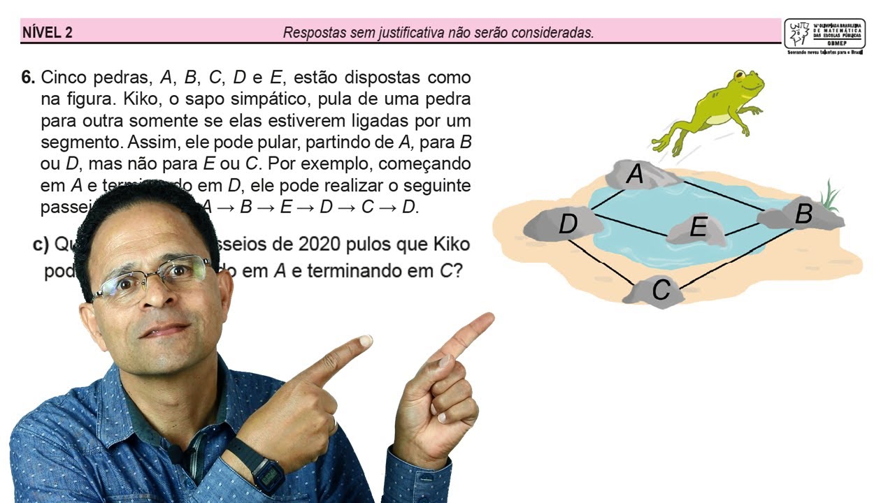 QUESTÃO 06 OBMEP 2ª FASE 2021 NÍVEL 02