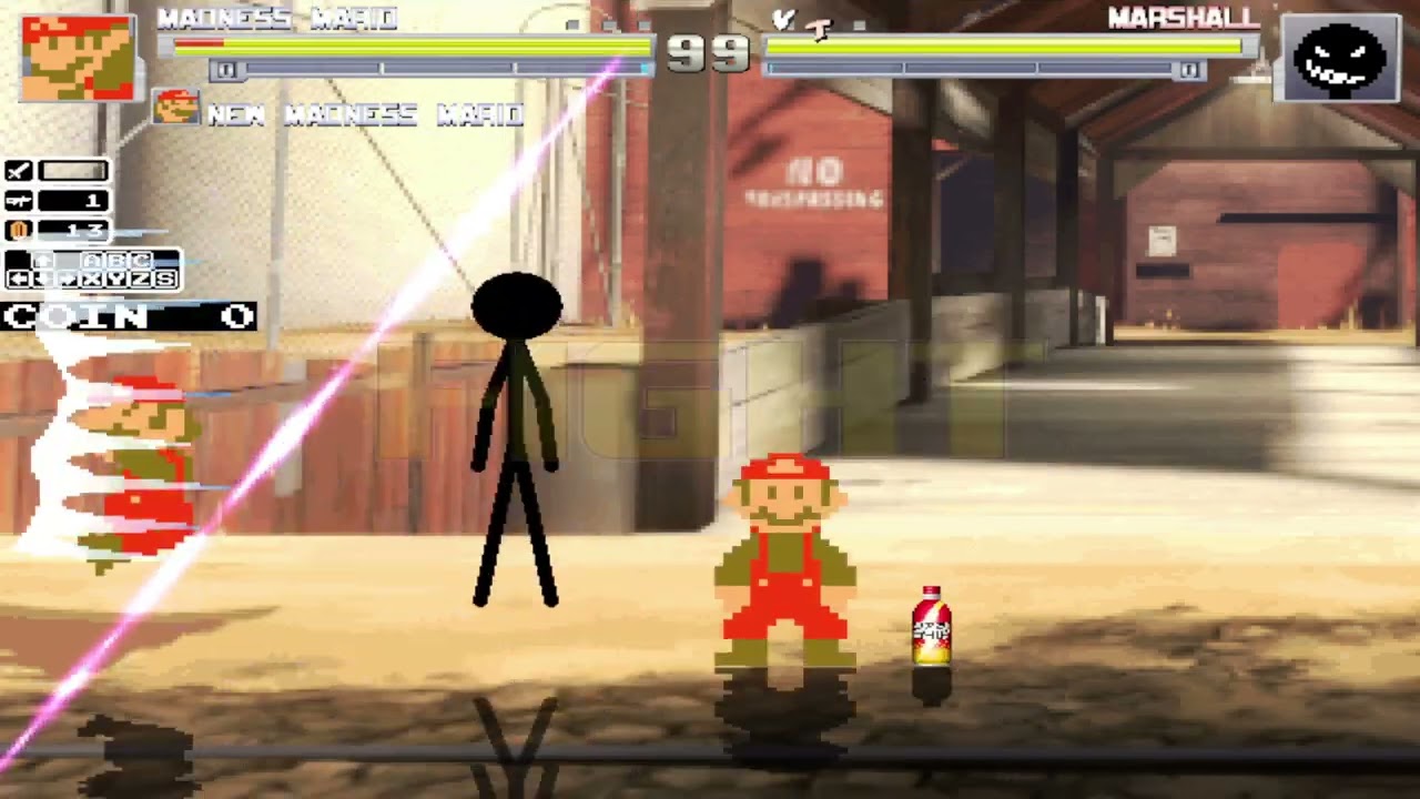 mugen 1.1b1 plus old madness mario & new madness mario vs marshall
