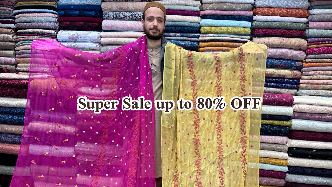 Super Sale on pure Chiffon embroidered Dresses #firdousrabicentre