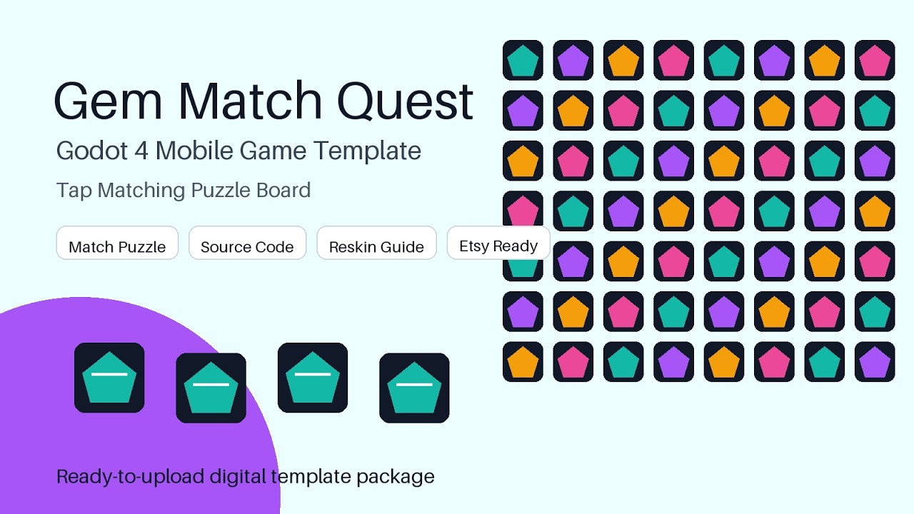 GameTemplateLab Gem Match Quest Godot 4