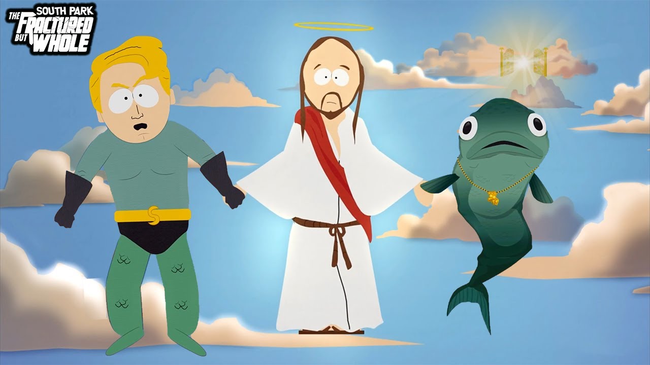 Gay Fish & Seaman & Jesus Scene - South Park: The Fractured But Whole