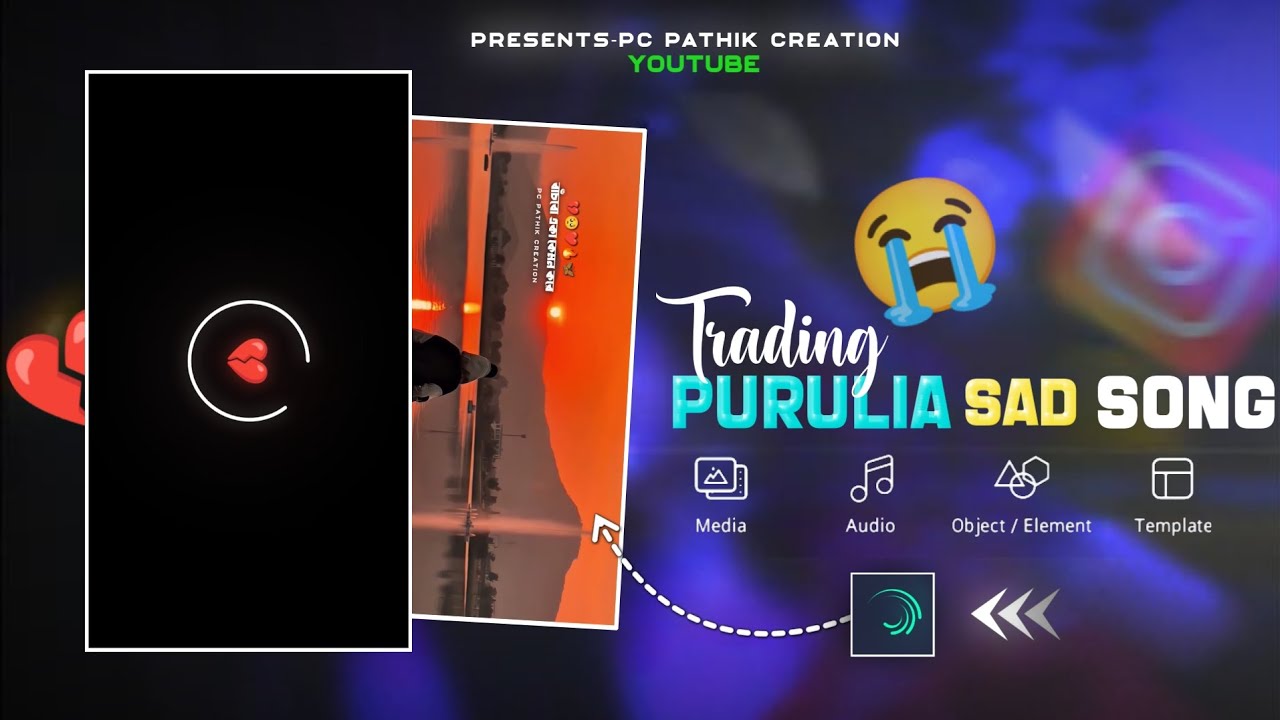 Instagram Trading Purulia Old Sad Song Status Video Editing|Alight Motion #Video #Editing