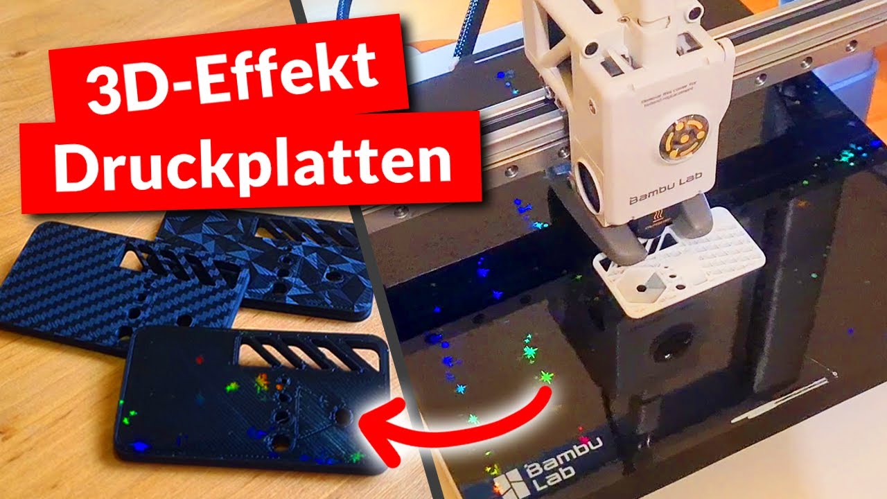 Ist das die BESTE Druckplatte? 3D Effekt PEI Platten! | Gro&szlig;er Federstahlplatten Test