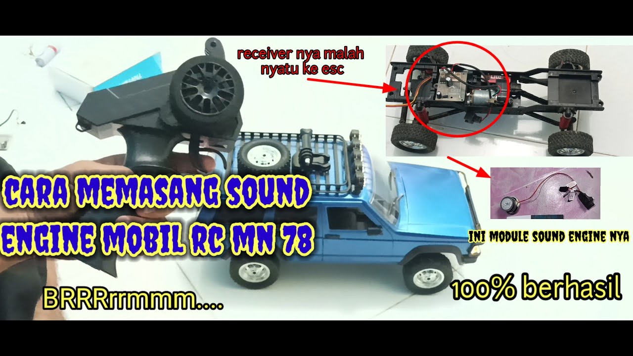 CARA MEMODIFIKASI MOBIL RC MN 78 PAKE SOUND ENGINE | arrie CHANNEL 