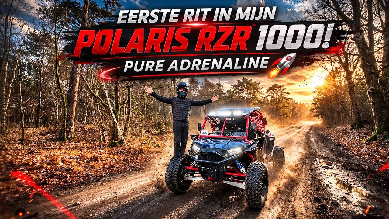 Eerste rit in mijn POLARIS RZR 1000! Pure Adrenaline🚀