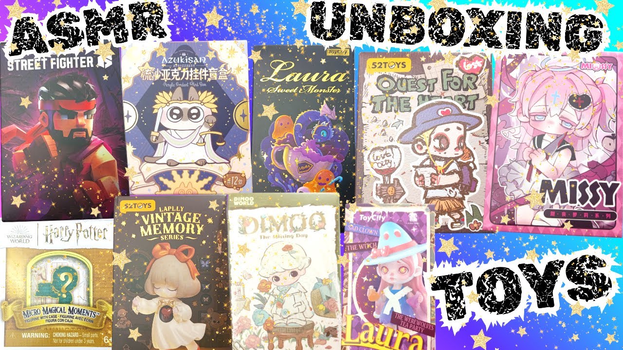 30 minutes of TOY ASMR blind boxes UNBOXING no talking relaxing satisfying