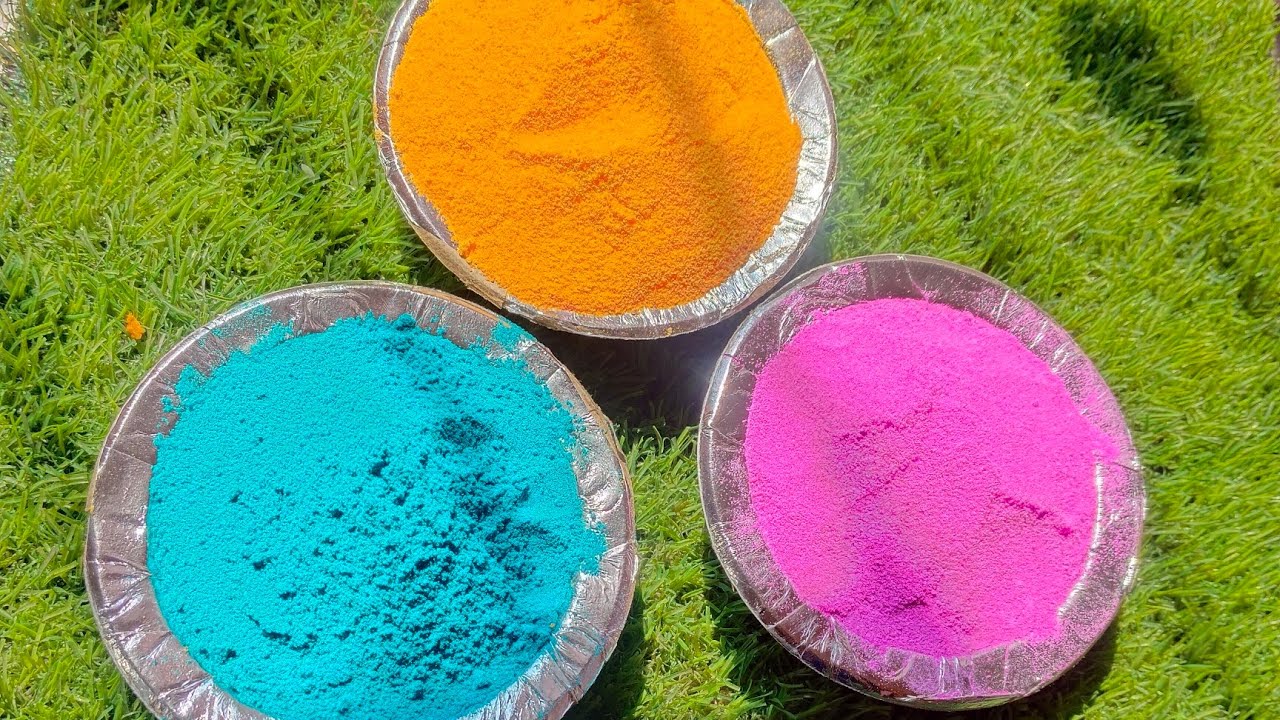 Asli rangoli colour at home with 1 ingredient |Homemade rangoli colour for diwali|