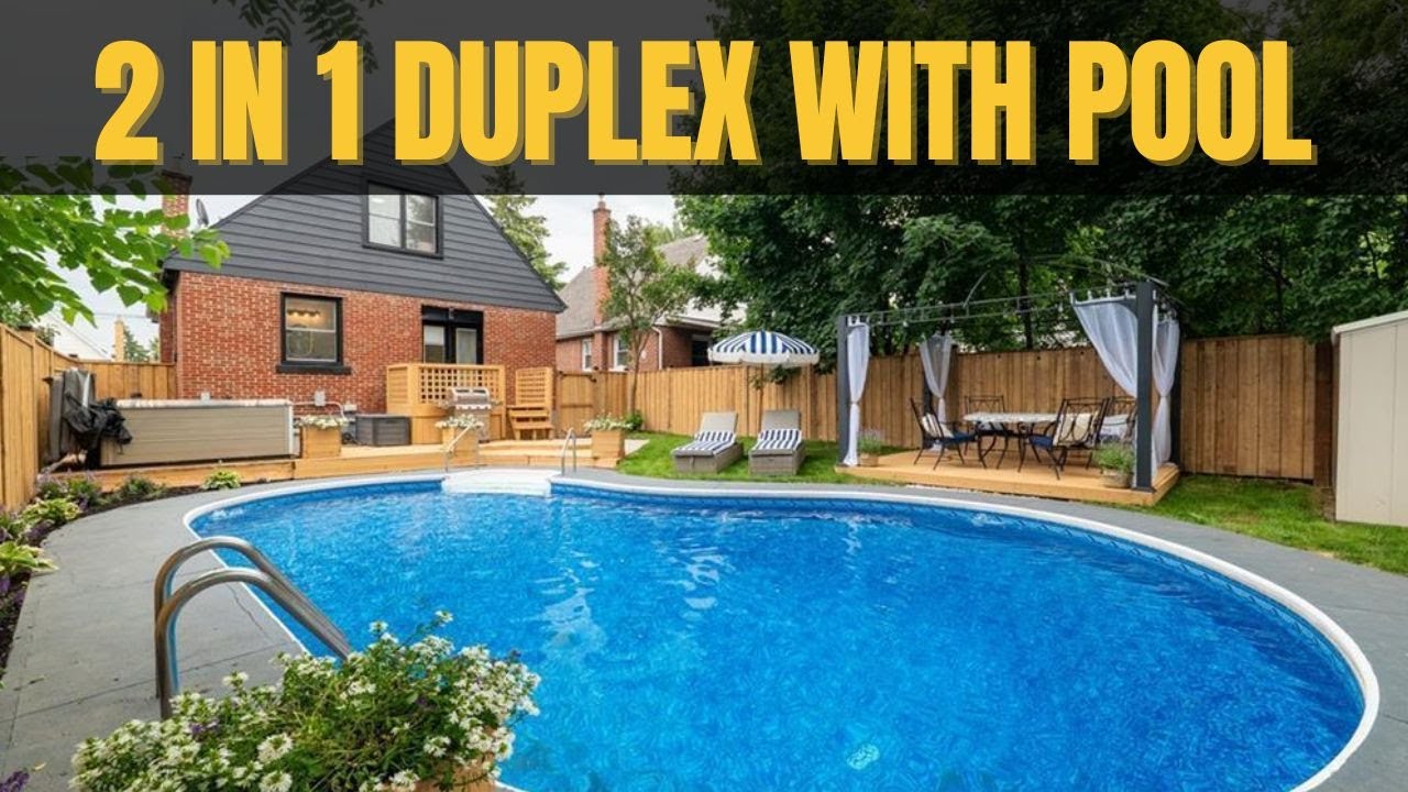 2 IN 1 DUPLEX DETACHED HOME FOR SALE WITH A POOL & RESORT STYLE BACKYARD I HOME FOR SALE IN HAMILTON