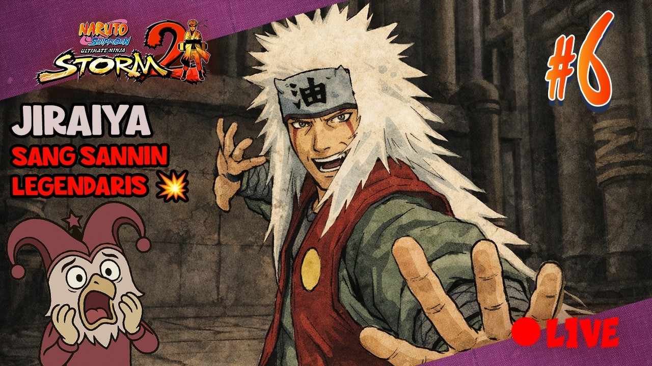 🔴Perjalanan Jiraiya Sang Legenda Sannin di Amegakure!! | Live Naruto STORM 2 Indonesia #6