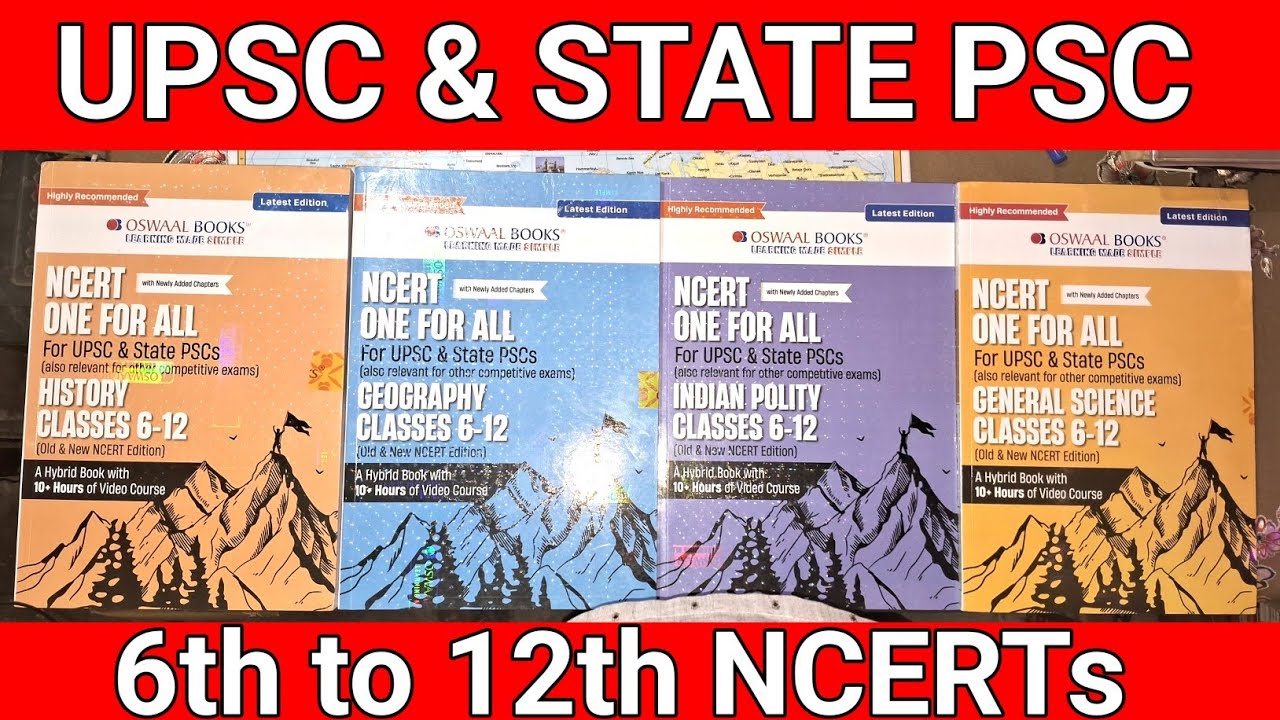 Oswaal UPSC Books | NCERT ONE FOR ALL | HISTORY | GEOGRAPHY | INDIAN POLITY | GENERAL SCIENCE 