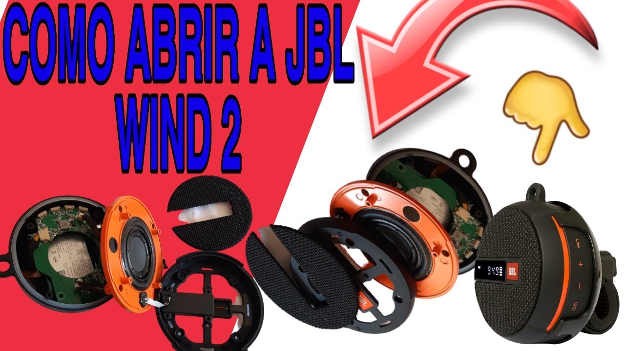 COMO Abrir uma CAIXINHA JBL WIND 2 Para reparo ou conserto (DICA)