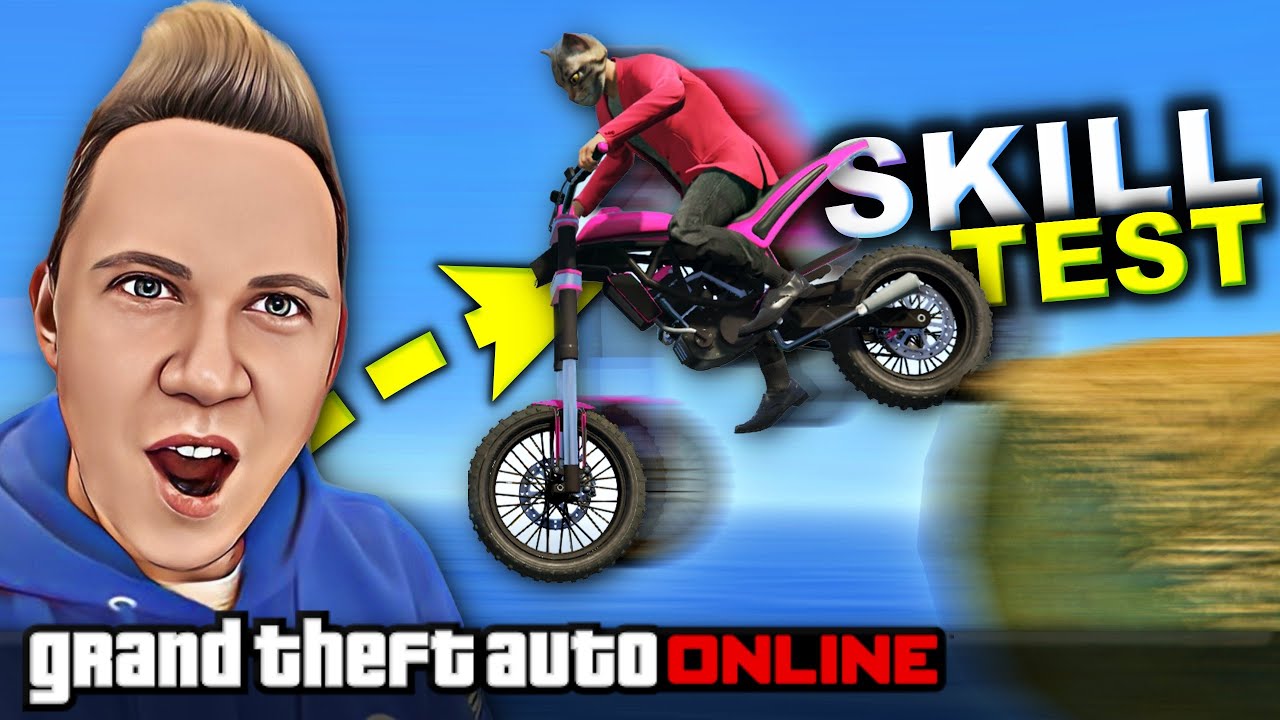 💙 GTA 5 ONLINE [#1806] SKILL TEST - MOTO KOSZMAR 2  /z Bertbert & Yoshella & Ren