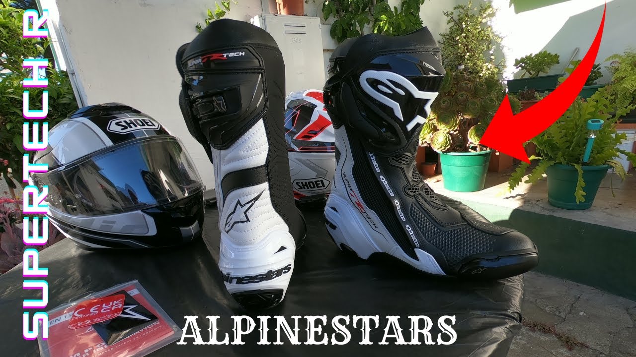 ALPINESTARS SUPERTECH R BLACK / WHITE unboxing !