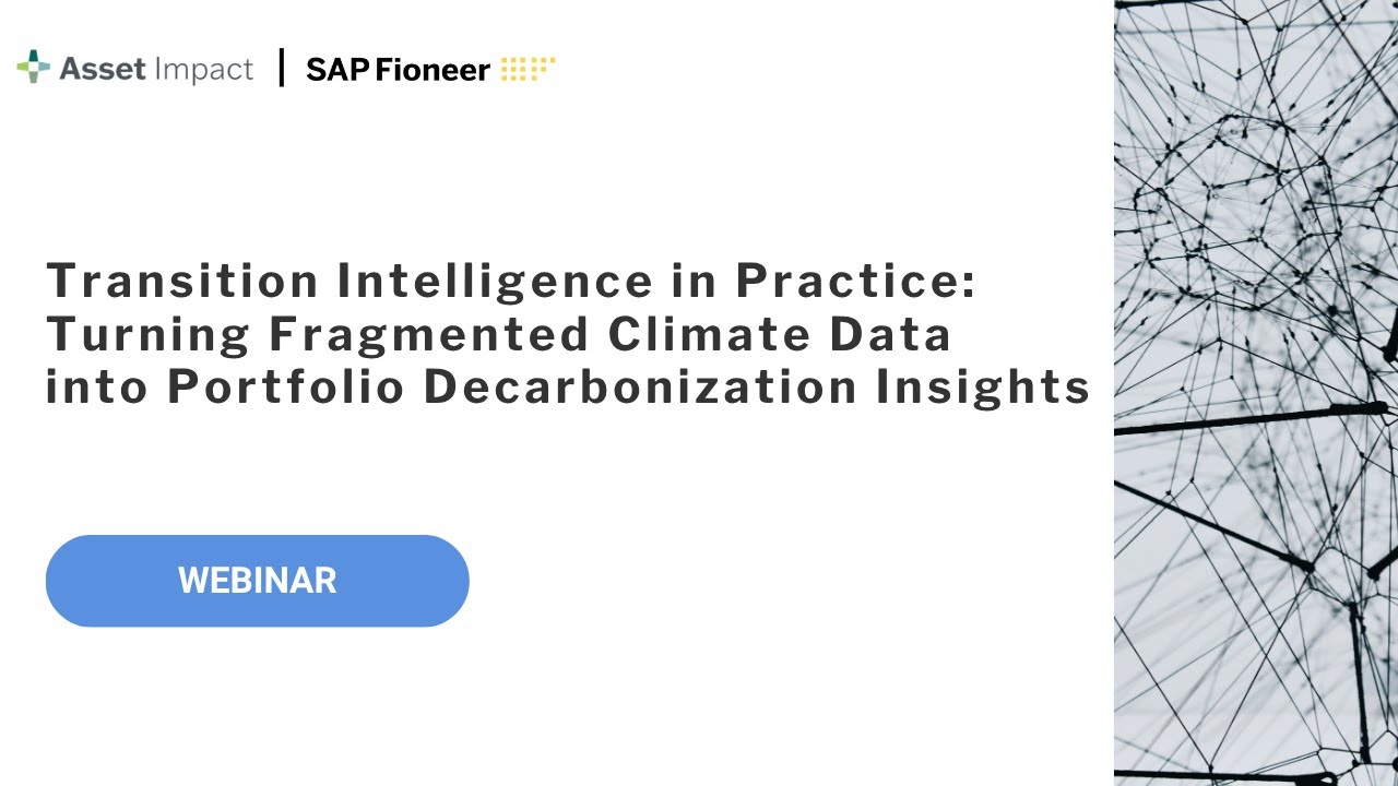 Transition Intelligence in Practice - Turning Fragmented Climate Data into Portfolio Decarbonization
