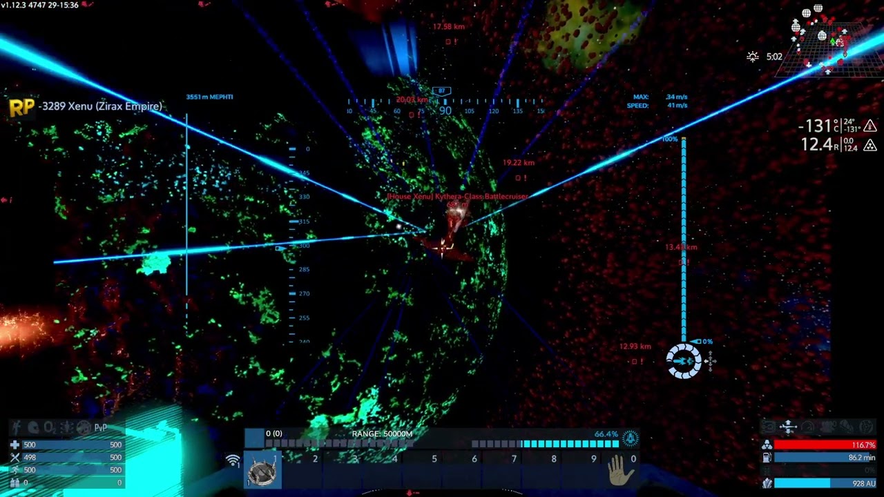 Experimental Ship-Testing vs Kythera-Class Battlecruiser